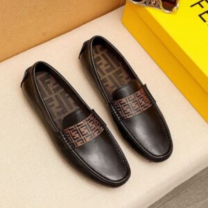 Leather Cut Leather Loafer