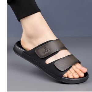 Comfort step leather sandal